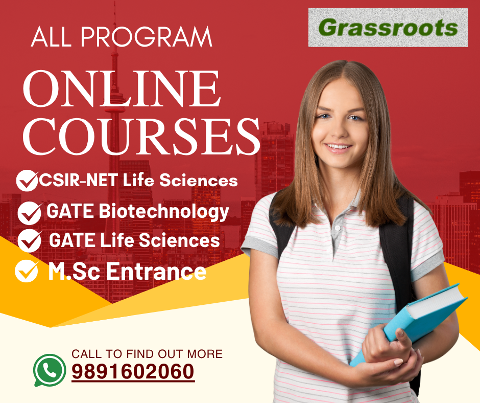 Grassroots Academy Online Coaching for CSIR NET Life Science, CUET M.Sc Botany, and IIT JAM Biotech